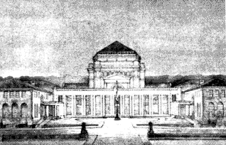 Emory Library as proposed by Hornbostel